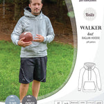Sewing pattern pdf S9003 Walker knit raglan hoodie for men by Sinclair Patterns
