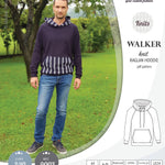 Sewing pattern pdf S9003 Walker knit raglan hoodie for men by Sinclair Patterns