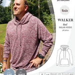 Sewing pattern pdf S9003 Walker knit raglan hoodie for men by Sinclair Patterns