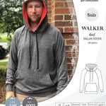 Sewing pattern pdf S9003 Walker knit raglan hoodie for men by Sinclair Patterns