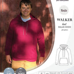 Sewing pattern pdf S9003 Walker knit raglan hoodie for men by Sinclair Patterns