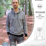 Sewing pattern pdf S9003 Walker knit raglan hoodie for men by Sinclair Patterns