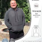 Sewing pattern pdf S9003 Walker knit raglan hoodie for men by Sinclair Patterns