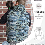 Sewing pattern pdf S9003 Walker knit raglan hoodie for men by Sinclair Patterns