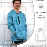Sewing pattern pdf S9003 Walker knit raglan hoodie for men by Sinclair Patterns