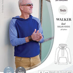 Sewing pattern pdf S9003 Walker knit raglan hoodie for men by Sinclair Patterns
