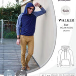 Sewing pattern pdf S9003 Walker knit raglan hoodie for men by Sinclair Patterns