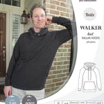 Sewing pattern pdf S9003 Walker knit raglan hoodie for men by Sinclair Patterns