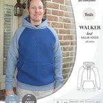 Sewing pattern pdf S9003 Walker knit raglan hoodie for men by Sinclair Patterns