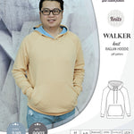 Sewing pattern pdf S9003 Walker knit raglan hoodie for men by Sinclair Patterns