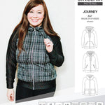 Sinclair Patterns S1080 Journey zip up zippered knit raglan hoodie for women with kangaroo, zippered or cargo pockets pdf sewing pattern