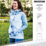 Pdf sewing pattern Hoodie top and t-shirt colorblocked and cowl for women