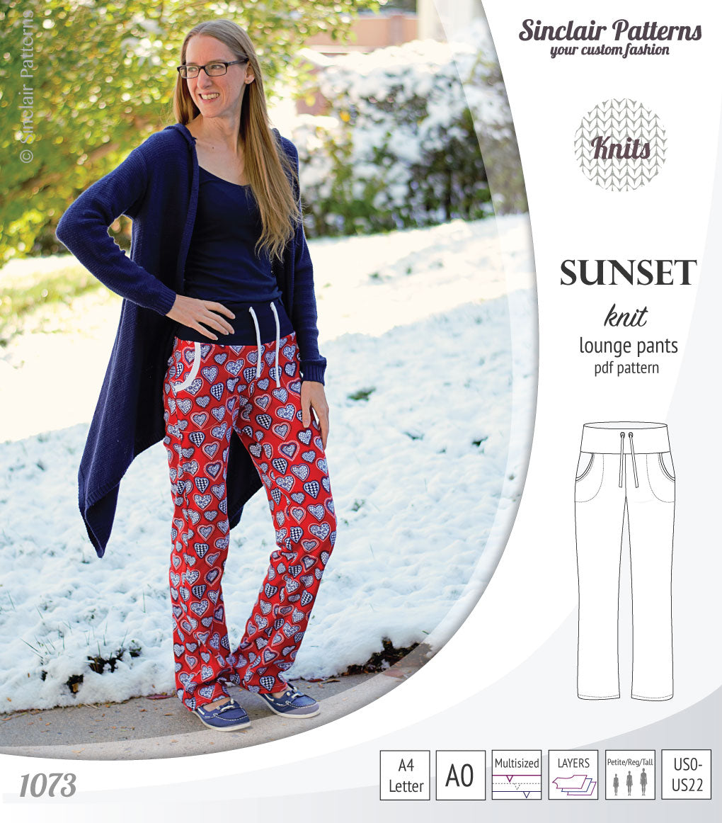 Knitted lounge pants shop