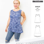 Tank top tunic for knit fabrics pdf sewing pattern by Sinclair Patterns