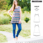 Tank top tunic for knit fabrics pdf sewing pattern by Sinclair Patterns