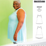 Tank top tunic for knit fabrics pdf sewing pattern by Sinclair Patterns