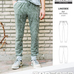 Pdf sewing pattern Lakeside knit joggers for men by Sinclair Patterns